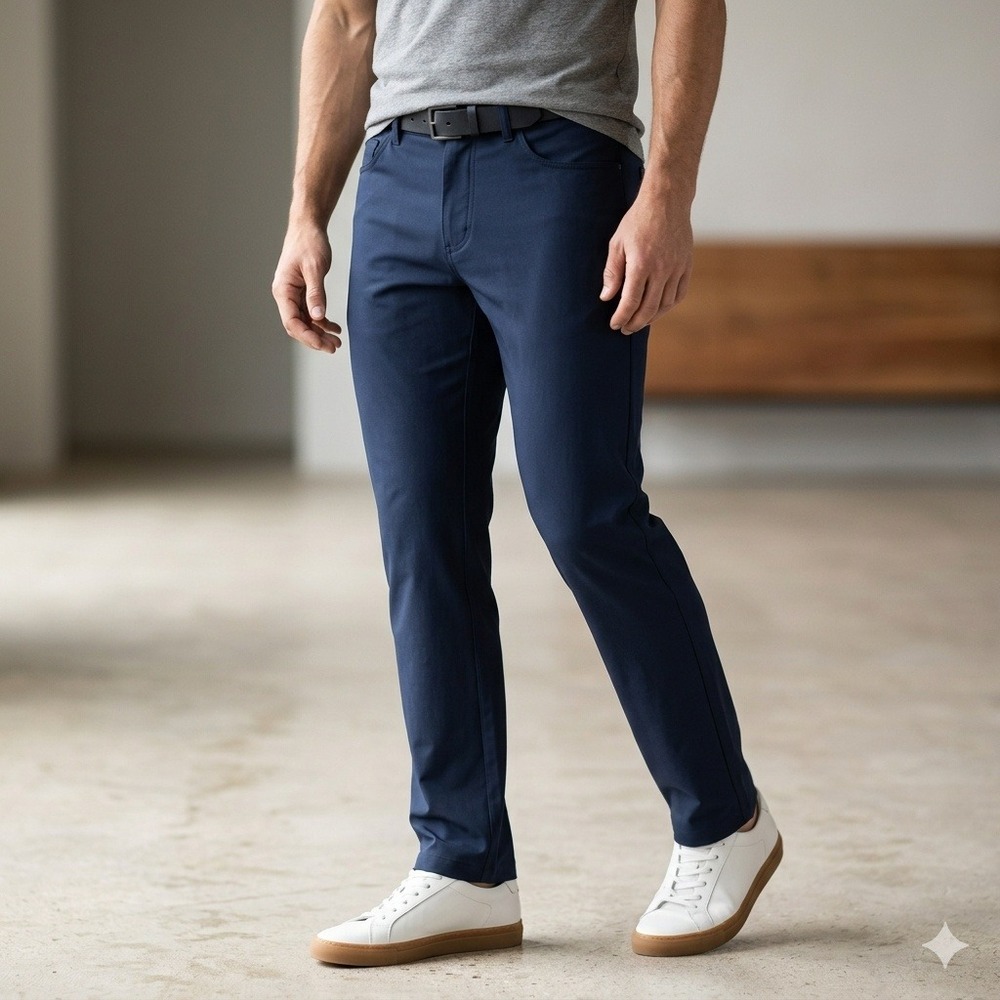 Public Rec Workday Pants Mens 35/32 (Fits 36/32) Navy Blue Performance 5-Pocket